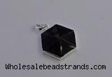 NGP6826 24*25mm hexagon amethyst gemstone pendants wholesale