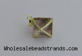 NGP7553 20*22mm white crystal pendants wholesale