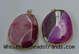 NGP8628 32*45mm - 46*48mm freeform druzy agate pendants wholesale