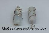 NGP8816 18*45mm tube agate gemstone pendants wholesale