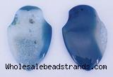 NGP931 5PCS 40*60mm agate druzy geode gemstone pendants