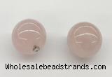NGP9843 20mm round rose quartz gemstone pendants