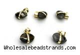 NGP9867 10*15mm faceted oval labradorite pendant
