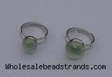 NGR208 10*14mm – 12*16mm freeform prehnite rings wholesale