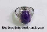 NGR3032 925 sterling silver with 10*14mm oval charoite rings