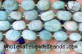 NUGG159 15 inches 10*12mm - 13*18mm nuggets amazonite beads