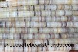 ROND241 15 inches 1.5*6mm heishi jade gemstone beads