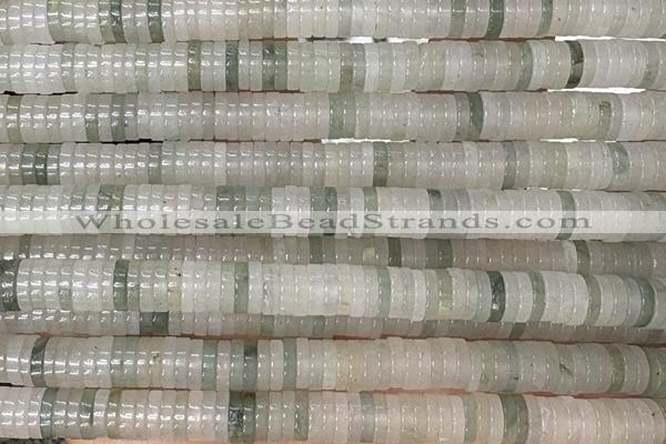 ROND242 15 inches 1.5*6mm heishi jade gemstone beads