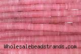 ROND246 15 inches 1.5*6mm heishi jade gemstone beads