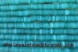 ROND289 15 inches 1.5*6mm heishi jade gemstone beads