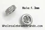 Silv101 2.3*6mm Cubic Zirconia Micro Pave 925 Sterling Silver