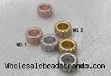 Silv107 2.3*5.5mm Cubic Zirconia Micro Pave 925 Sterling Silver Plated
