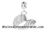 Silv124 12*21.5mm 925 Sterling Silver Pendant