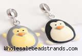 Silv134 11*23.5mm 925 Sterling Silver Pendant Enamel Plated