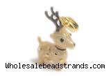 Silv157 19.5*28mm 925 Sterling Silver Pendant Enamel Plated