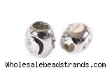 Silv170 10*11mm 925 Sterling Silver Beads Enamel Plated