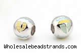 Silv174 11*12mm 925 Sterling Silver Beads Enamel Plated