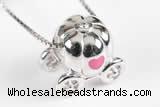 Silv183 12*13.5mm 925 Sterling Silver Beads Enamel Plated
