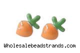 Silv204 7*11mm 925 Sterling Silver Stud Earrings Enamel Plated