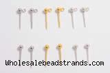 Silv52 3*14mm – 5.5*16mm 925 sterling silver earrings plated