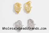 Silv58 7.3*15.3mm 925 sterling silver lobster claw clasp plated