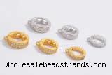 Silv59 10*12mm – 12*14mm 925 sterling silver clasp plated