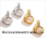Silv67 10.7*14.8mm 925 sterling silver clasp plated