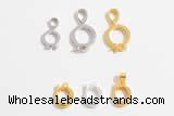 Silv68 7.3mm – 7.2*10.3mm 925 sterling silver clasp plated
