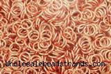Silv73 4mm – 12mm 925 Sterling Silver Open Jump Ring Rose Gold Plated