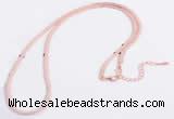 Silv93 2.1mm*45cm 925 Sterling Necklace Chain Rose Gold Plated