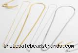 Silv96 0.8mm*40.5cm - 3mm*40.5cm 925 Sterling Necklace Chain Plated