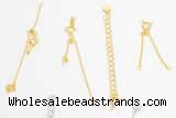 Silv09 50mm ~ 70mm 925 sterling silver extender chain plated
