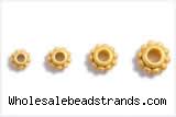 Silv31 3.5mm, 4mm, 4.8mm, 5.7mm 925 Sterling Silver Spacer Matte Beads plated