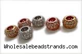 Silv32 6.2mm 925 Sterling Silver Rondelle Beads plated