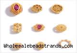 Silv41 6.2*6.7mm – 8.5*12.2mm 925 Sterling Silver Gold Plated
