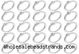 Silv46 21mm 925 sterling silver letter rings pave zirconia