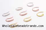 Silv50 10*17mm, 11*18mm,14*16mm 925 sterling silver earrings pave zirconia plated