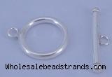 SSC05 5pcs 16mm donut 925 sterling silver toggle clasps