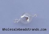 SSC101 5pcs 6mm round 925 sterling silver magnetic clasps