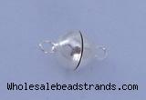 SSC102 5pcs 8mm round 925 sterling silver magnetic clasps