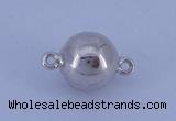 SSC107 5pcs 8mm round 925 sterling silver magnetic clasps