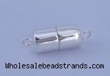 SSC109 5pcs 6.5*13mm tube 925 sterling silver magnetic clasps