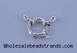 SSC204 5pcs 15mm 925 sterling silver spring rings clasps
