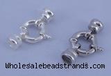 SSC213 5pcs 12mm sterling silver spring rings clasps
