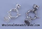 SSC214 5pcs 13.5mm sterling silver spring rings clasps