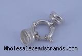 SSC215 5pcs 14.5mm sterling silver spring rings clasps