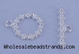SSC22 5pcs 11mm donut 925 sterling silver toggle clasps