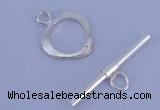 SSC26 5pcs 10*13mm heart 925 sterling silver toggle clasps