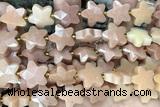 STAR46 15 inches 14mm faceted star jade gemstone beads