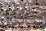 STAR47 15 inches 14mm faceted star jade gemstone beads